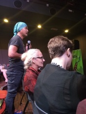 Audience member asking question 2